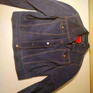 Issac mizrahi suede women's jacket